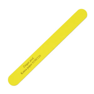 Zinger, Пилка для ногтей тонкая Овал (желтая) 150/220