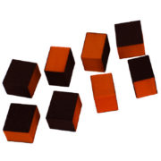 Мини баф (блок) 3-х сторонний, оранжевый