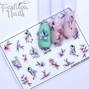 Fashion Nails, Слайдер дизайн 3D-100