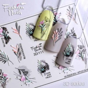 Fashion Nails, Слайдер дизайн 3D-111
