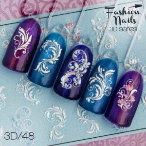 Fashion Nails, Слайдер дизайн 3D-048