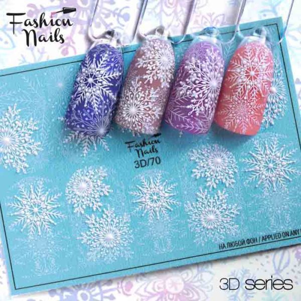 Fashion Nails, Слайдер дизайн 3D-70