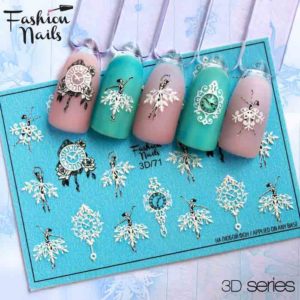 Fashion Nails, Слайдер дизайн 3D-071