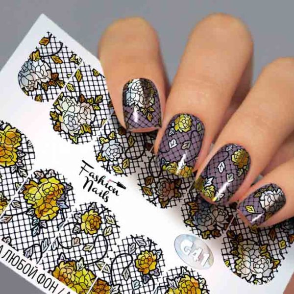 Fashion Nails, Слайдер дизайн Galaxy-41