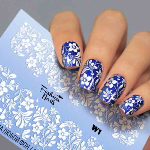 Fashion Nails, Слайдер дизайн White-01