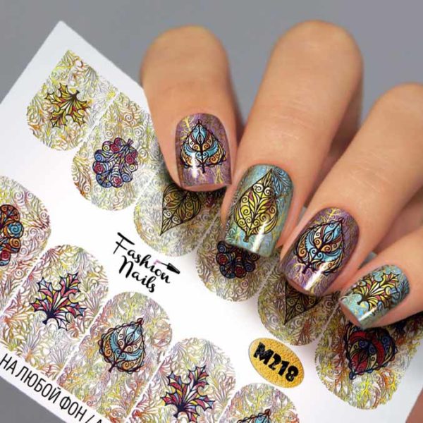 Fashion Nails, Слайдер дизайн Metallic-218