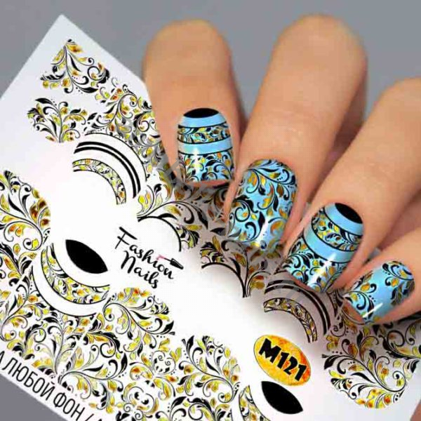 Fashion Nails, Слайдер дизайн Metallic-121