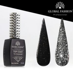 Global Fashion, Топ без липкого слоя Светоотражающий Disco Silver (серебро), 12мл