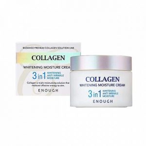 Enough, 3в1 Увлажняющий крем с коллагеном Collagen 3in1 Whitening Moisture Cream, 50г