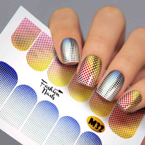 Fashion Nails, Слайдер дизайн Metallic-032