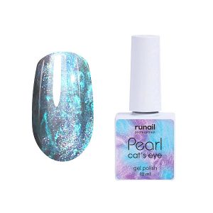 ruNail, Гель-лак «Кошачий глаз» Pearl №7644, 10мл