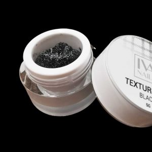 IVA Nails, Фактурная гель краска Texture Gel (черная), 5г
