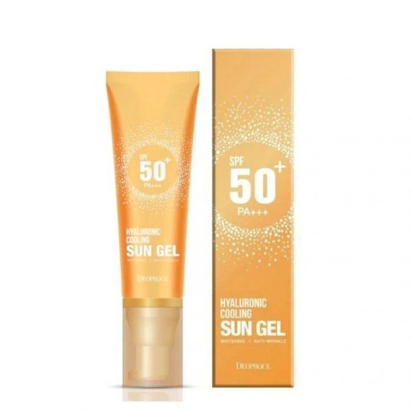 Deoproce, Солнцезащитный крем-гель с гиалуроновой кислотой Hyaluronic Cooling Sun Gel SPF 50+ PA+++, 50г