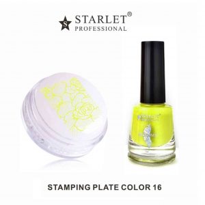 Starlet, Лак для стемпинга №16 (лимонный желтый), 7мл