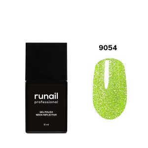 ruNail, Гель-лак неоновый светоотражающий Neon Reflective №9054, 10мл