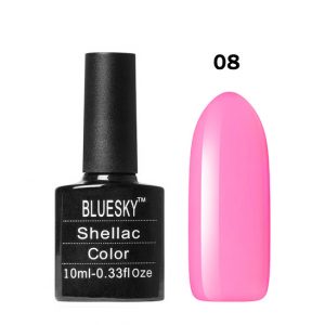 Bluesky (Блюскай), Гель-лак №08 ярко-розовый, 10мл