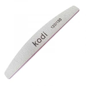 Kodi, Пилка для ногтей Полумесяц (серая) 120/150
