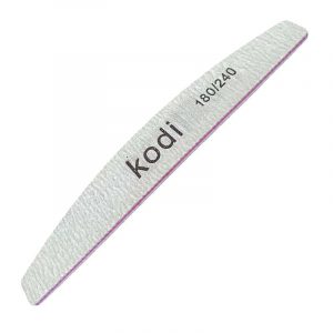 Kodi, Пилка для ногтей Полумесяц (серая) 180/240