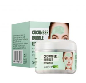 SADOER, Пузырьковая маска для лица очищающая с огурцом Cucumber Bubble Mask, 100г