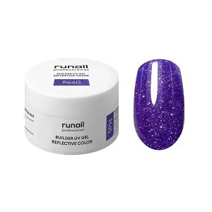 ruNail, Моделирующий УФ-гель «REFLECTIVE COLOR» Светоотражающий (арт.9660), 15г